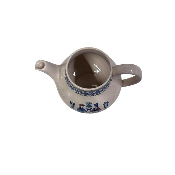 VTG. Johnson Bros Staffordshire Old Granite Ironstone Hearts and Flowers Teapot‎ - Picture 11 of 15